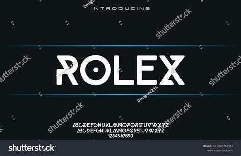 rolex typography